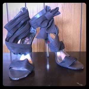 Paris Hilton chiffon sandals